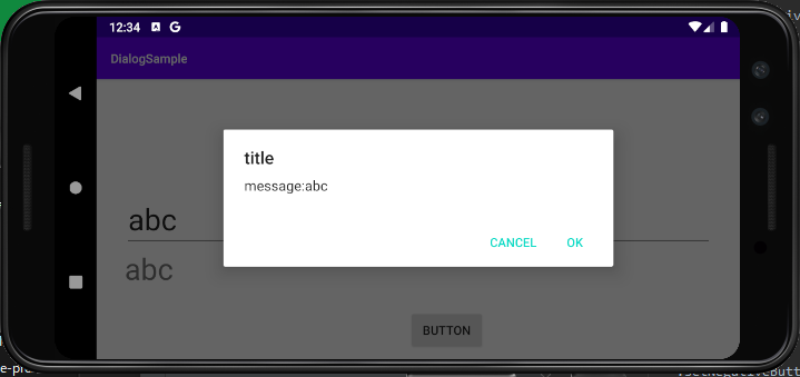 dialog on android